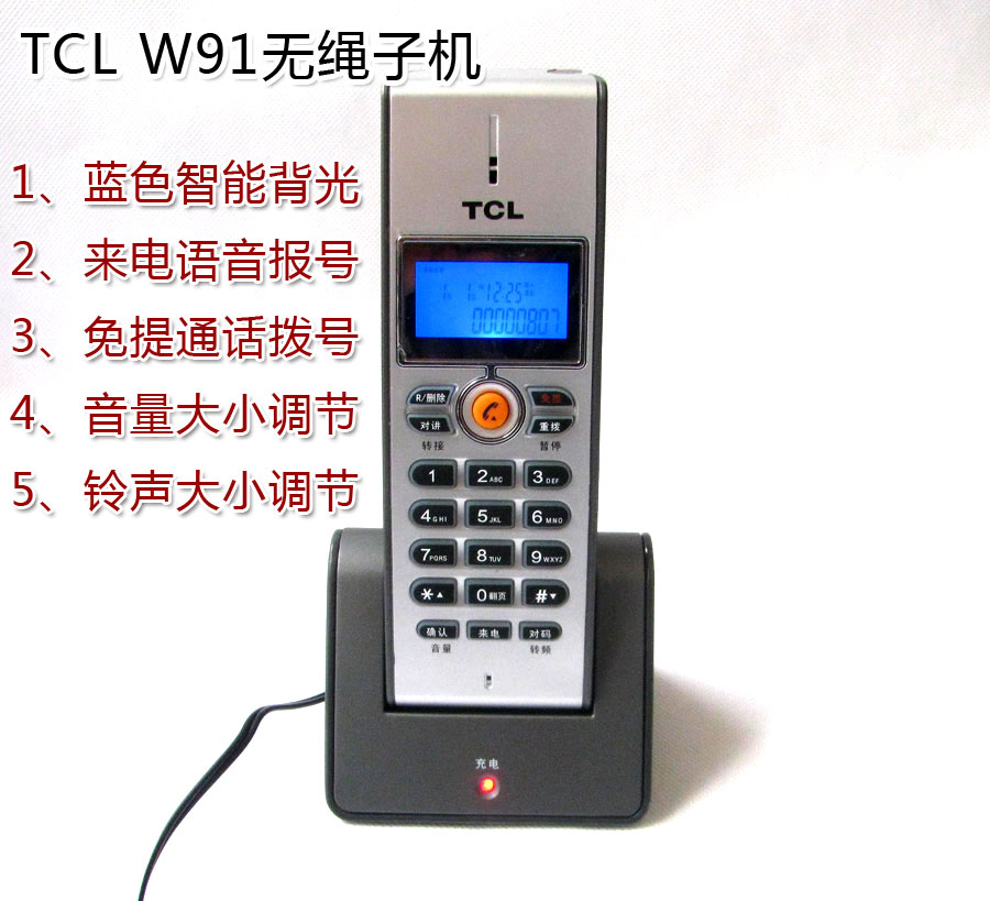 

Проводной и DECT-телефон TCL W91 TCL16A W86 W67