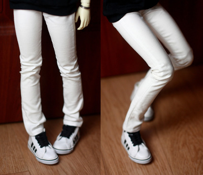 taobao agent 4 points and 3 points/17/uncle BJD.SD baby uses pants classic versatile white little pencil pants ~