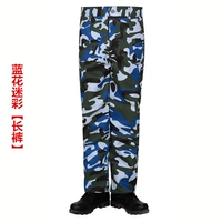 Синие цветочные одиночные брюки