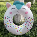 Мультяшный плавательный круг для школьников, надувная альпака, начальная и средняя школа, котенок, кот, подходит для подростков