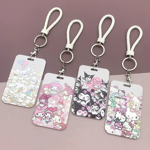 Брендовый мультяшный картхолдер для школьников, защитный чехол, кукла, брелок, чехол для проездного