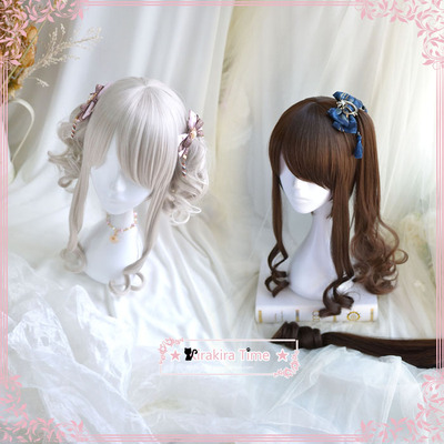 taobao agent Cute Fairy Lolita series/daily beige gold -shaped wig