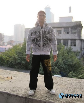 taobao agent Zytoys 1: 6 Men's Soldiers Puppet Hand -Own Street Dance Clothing Set with Embroidered Jeans Specials
