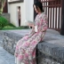 2021 đầu mùa thu phụ nữ cải tiến sườn xám phong cách dân tộc của phụ nữ cotton và lanh dài áo choàng có cúc Áo choàng cổ điển Trung Quốc - Cộng với kích thước quần áo Cộng với kích thước quần áo
