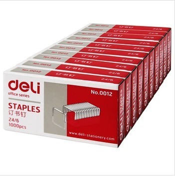 

скобы Deli 0012 24/6 12 10