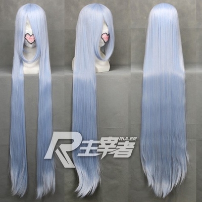 taobao agent Blue wig, cosplay, 120cm, 1.2m