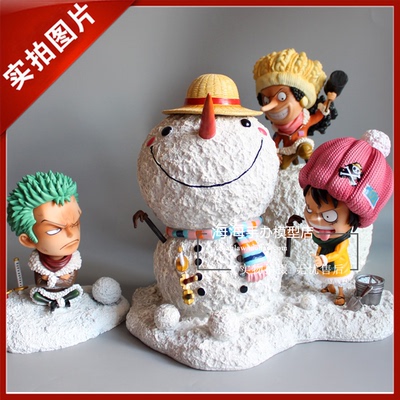 taobao agent One Piece GK Straw Hat Group Snow Scene Scene Snow Luffy Sauron Usopp Hands Statue Model