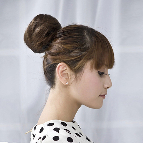 女生盘头大花苞头 假发发包新娘赫本假发圈丸子头 假发包蓬松发髻