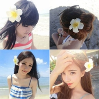 Пляжная заколка для волос, аксессуар для волос подходит для фотосессий для невесты, в корейском стиле, для подружки невесты, в цветочек