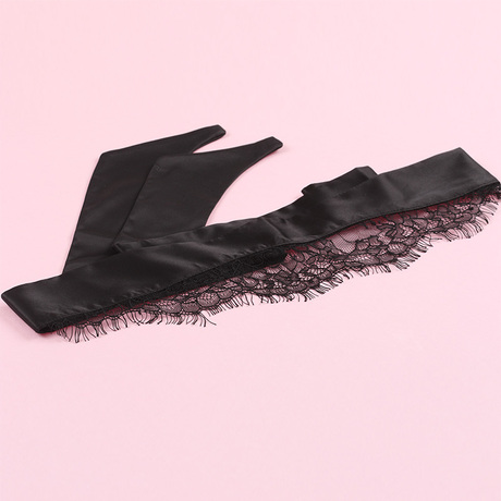 好奇蜜斯 造型感绑带仿真丝蕾丝捆绑多用途性感神秘眼罩饰品