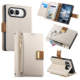 Brown Leather Wallet Card Slots Stand Flip Foldable iPhone Case for iPhone Duo Fold