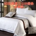 Nhà khách sạn năm sao Khăn trải giường bốn mảnh B & B cotton trắng tinh khiết ga trải giường ba mảnh chăn - Bộ đồ giường bốn mảnh