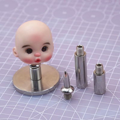 taobao agent Belgian soft pottery OB11 doll homemade baby head multifunctional bracket neck hole into the oven ultra -light clay head bracket