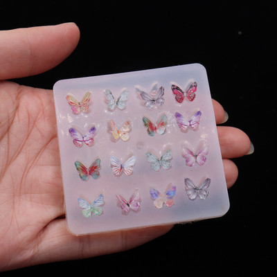 taobao agent Ultra -light clay handmade butterfly mold drip glue mold fondant cake shape silicone mold butterfly accessories