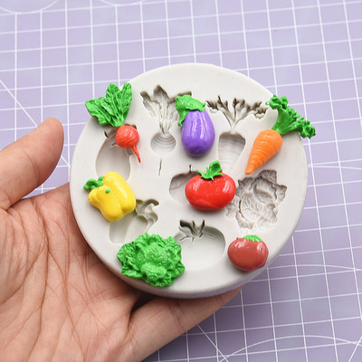 taobao agent Ultra -light clay resin clay food and play mold mini, silicone mold, vegetable silicone mold pressure mold