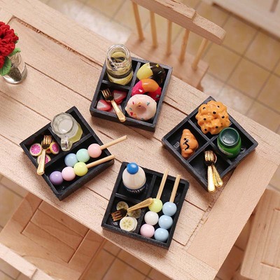 taobao agent Mini Food Play afternoon Tea Meal BJD Gan Gan Rice Box 12 points slightly tapped milk fast food box OB11 lunch box