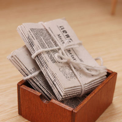 taobao agent Dollhouse Popular Mini Newspaper A bundle of OB11 Swing Pack BJD Newspaper Model DIY handmade baby house accessories