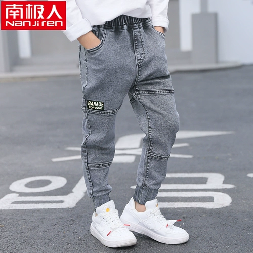 Джинсы для мальчиков, летние тонкие детские штаны, коллекция 2021, подходит для подростков, в западном стиле, в корейском стиле