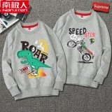 Детская осенняя толстовка для мальчиков с круглым воротником, коллекция 2021, в западном стиле, в корейском стиле, подходит для подростков