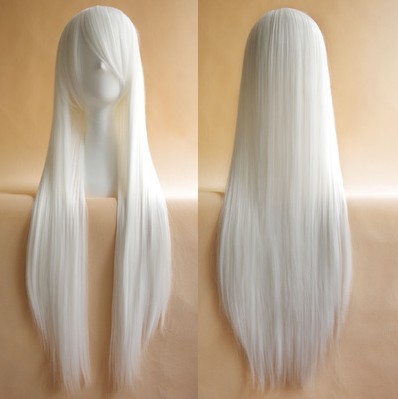 taobao agent Cosplay wig pure white 100cm mercury lamp/weak sound/Inuyasha Xia Da tour garden shock