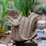 掬涵 Плетеные улитки, креативный милый мультяшный цветочный горшок