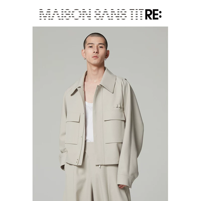 RE: от Maison Sans Titre Original Designer Migan Карман Карман Вставка Вставка Вставка Вставка Пиджак