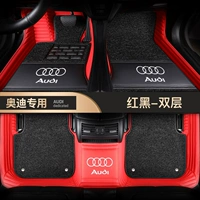 Audi выделена [Big Red+Black Silk-Double-Layer-Bringing Mabels-Double Herese Pocket]