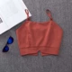 2018ulzzang vest nữ nhỏ phiên bản hàn quốc của áo khoác đáy sling ngắn mặc bên ngoài và mặc bên trong Slim phong cách hàn quốc áo không tay - Áo ba lỗ