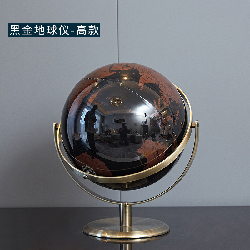 European style light luxury globe creative crafts metal ornaments modern living room office desktop home decorations