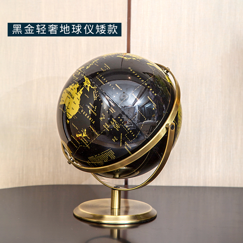 European style light luxury globe creative crafts metal ornaments modern living room office desktop home decorations