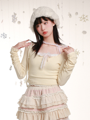 taobao agent Rose Island Go to Rose Island Chu Xue Memory two -color fake two -color vest shirt knitting camisole