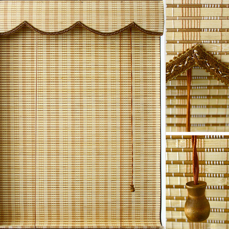 定做竹帘子竹窗帘竹门帘子卷帘式挂帘3870-b 可包边