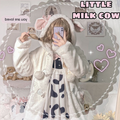taobao agent Genuine cute velvet warm demi-season jacket, Lolita style
