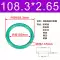 Đường kính trong của vòng chữ O cao su Flo 100/103/105/106/109/112/115/118/120/122*2.65 phớt cao su thủy lực 