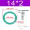 Vòng chữ O cao su flo có đường kính ngoài 11,5/12/12,5/13/13,5/14/14,5/15/15,5/16/16,5*2 phớt thủy lực 