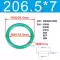 Vòng đệm kín Vòng chữ O cao su flo đường kính trong 24--1000mm Độ dày 7mm Chống ăn mòn và nhiệt độ cao Vòng chữ O thương hiệu Mingxin phớt thủy lực nok 