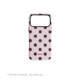 Dark Purple Polka Dot Light Pink iPhone Case for iPhone 17, 16, 15, 14 and 13