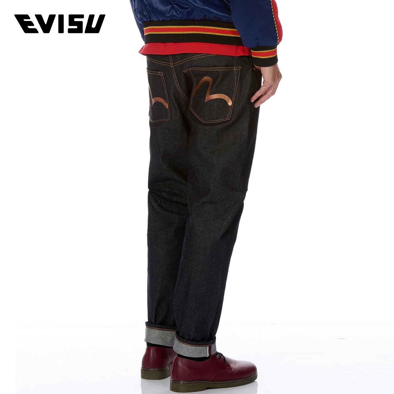 evisu 17年秋冬新品 男士牛仔裤 吊牌价2199 1