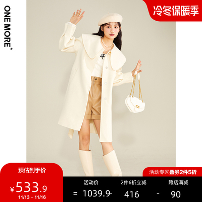 taobao agent Demi-season double-sided woolen woolen coat, white jacket