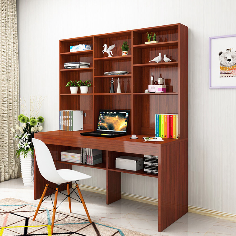 zoty中欧书桌书柜一体