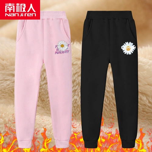 Демисезонные штаны, удерживающие тепло детские зимние повседневные брюки, увеличенная толщина, в западном стиле