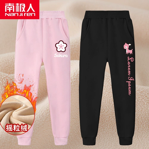 Демисезонные штаны, удерживающие тепло детские зимние повседневные брюки, увеличенная толщина, в западном стиле