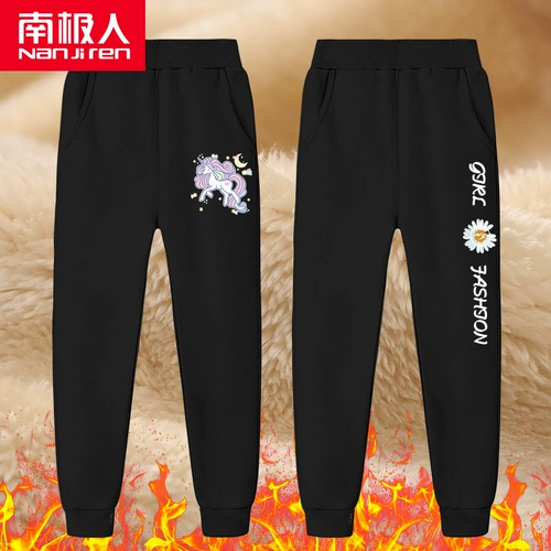 Демисезонные штаны, удерживающие тепло детские зимние повседневные брюки, увеличенная толщина, в западном стиле