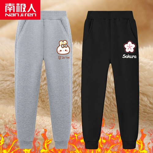 Демисезонные штаны, удерживающие тепло детские зимние повседневные брюки, увеличенная толщина, в западном стиле