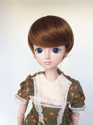 taobao agent BJD SD doll male girl baby doll high -temperature silk wig cute girl girl boys short hair 3 4 6 cents wigs