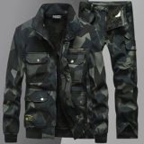 Мужская дорожная камуфляжная куртка, утепленный зимний комплект для работы