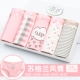 Cô Langsha quần lót nữ cotton 100% cotton đáy quần cô gái eo Nhật Bản in quần short sinh viên béo mm - Nam giới