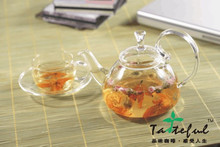 奇高 加厚玻璃茶壶泡茶壶可加热耐高温玻璃壶026L（800ML）