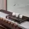 khay trà bằng gỗ Hàn và Đường bộ trà khay trà phòng khách hộ gia đình cao cấp gỗ nguyên khối nhỏ bàn trà gỗ gụ kung fu khay trà bộ lưu trữ nước trà biển khay gỗ đựng đồ ăn Tấm