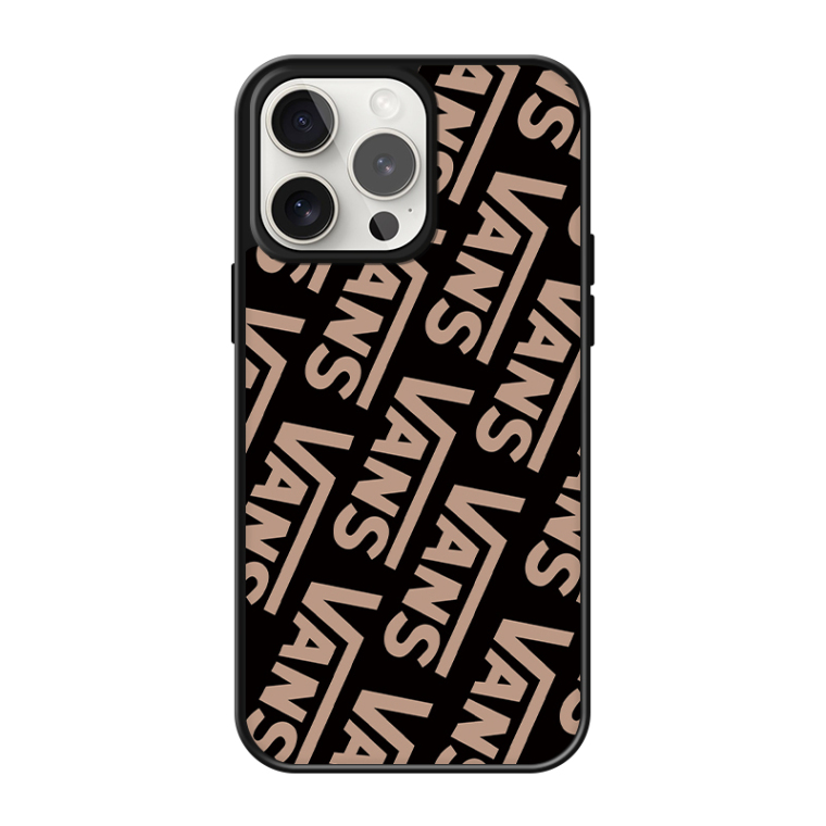 Vans Logo Pattern Tan iPhone Case